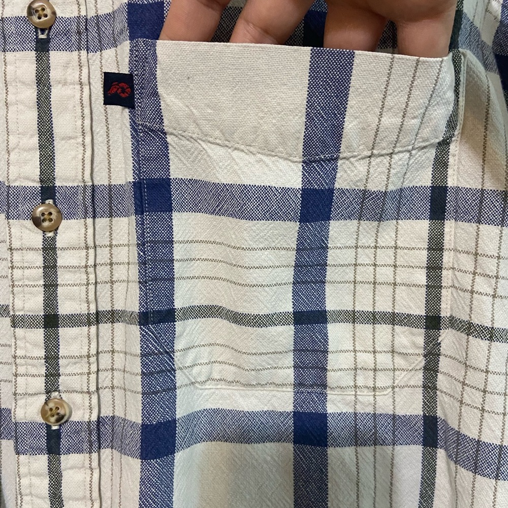 Pendleton Plaid Shirt Button Up Short Sleeve‎ 100% Cotton Men's Size Large - Picture 8 of 12
